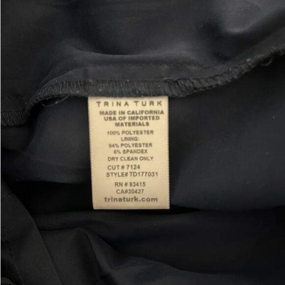 Trina Turk Crochet Lace Shift Dress Size 4 Blue Burgundy Bell Sleeve Boho Fairy - Picture 8 of 9